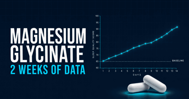 Magnesium glycinate for sleep — two weeks of tracked data
