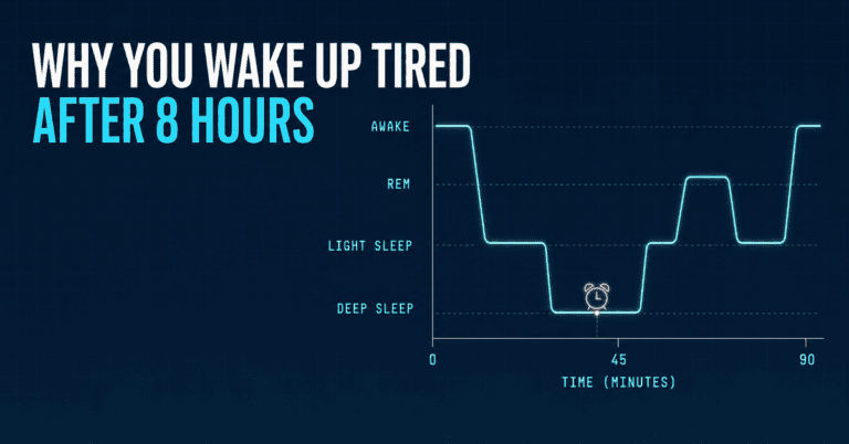 Why do I wake up tired after 8 hours of sleep — sleep inertia and wake timing